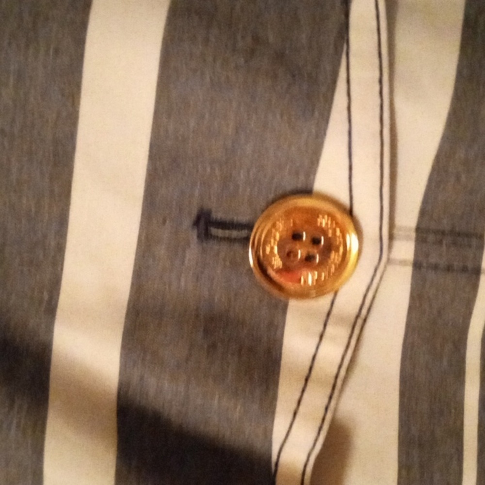 Michael Michael Kors Striped Trench Coat  TAGS TAGS TAGS - Picture 8 of 10